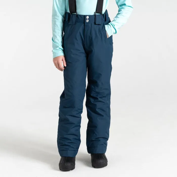 Dare 2b Motive Waterproof Insulated Ski Pants Moonlight Denim Kids Ski Trousers and Salopettes
