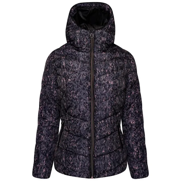Dare 2b Reputable Insulated Jacket Powder Pink Wave Print Women Insulated Jackets