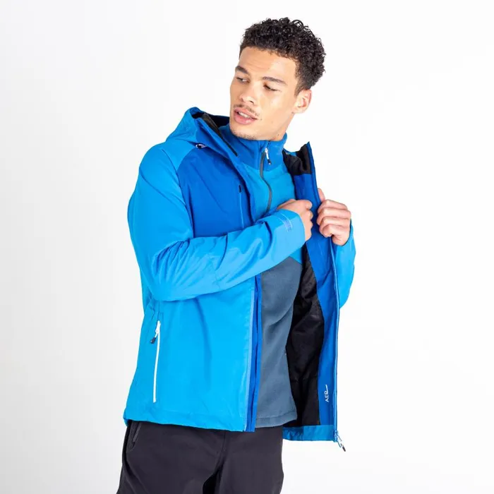 Dare 2b Soaring II Recycled Waterproof Jacket Teton Blue Snorkel Blue Men Waterproof Jackets
