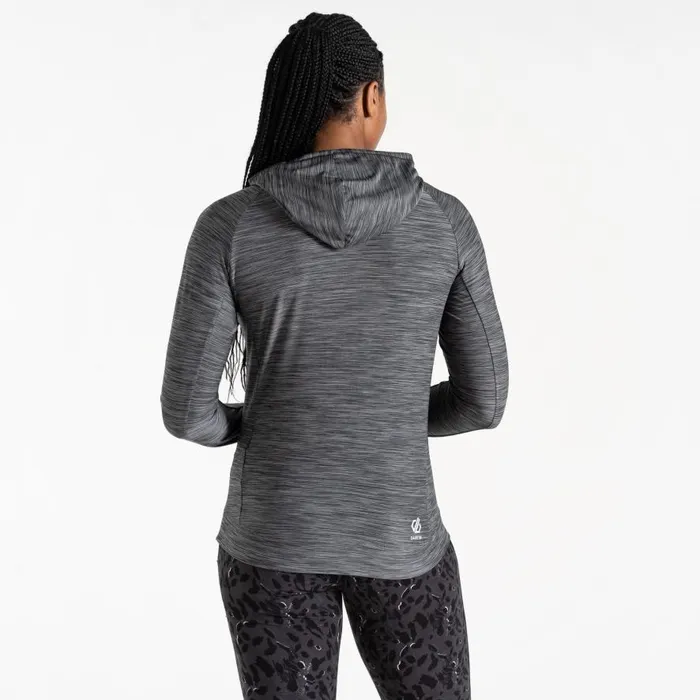Dare 2b Sprint City Lightweight Hoodie Ebony Grey Marl Women Gym Tops