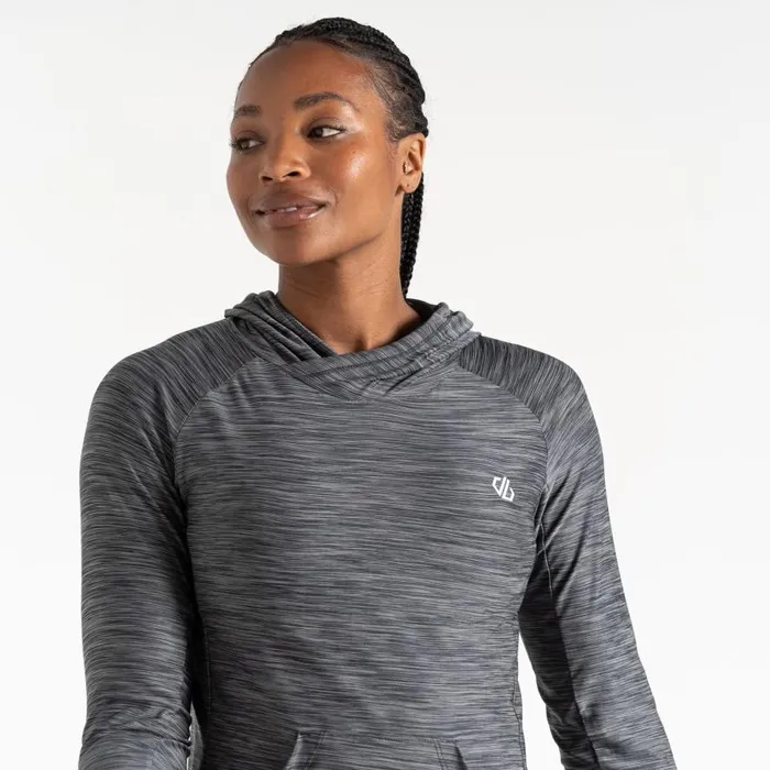 Dare 2b Sprint City Lightweight Hoodie Ebony Grey Marl Women Gym Tops