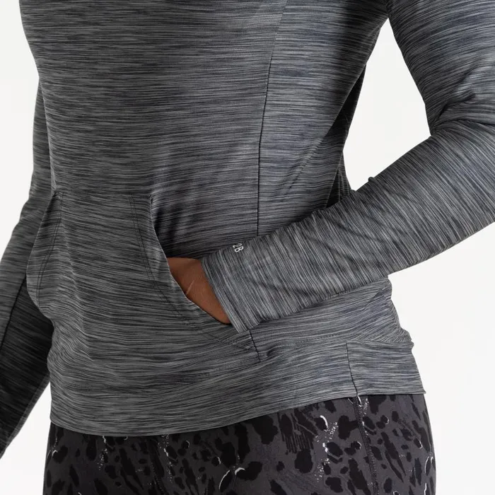 Dare 2b Sprint City Lightweight Hoodie Ebony Grey Marl Women Gym Tops