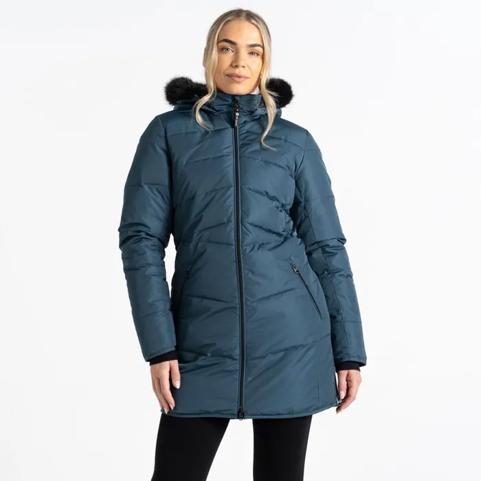 Dare 2b Striking III Mid Length Padded Jacket Orion Grey Women Insulated Jackets
