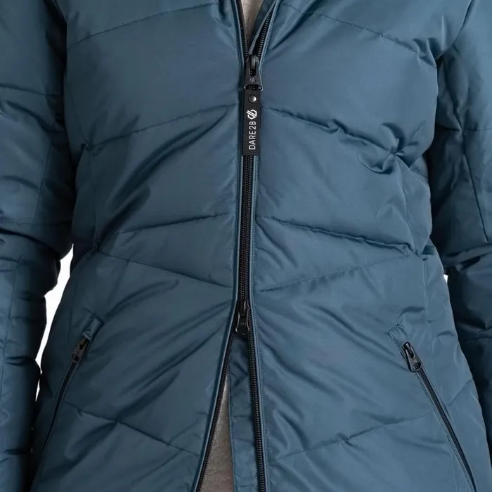 Dare 2b Striking III Mid Length Padded Jacket Orion Grey Women Insulated Jackets