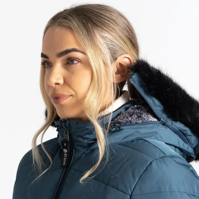 Dare 2b Striking III Mid Length Padded Jacket Orion Grey Women Insulated Jackets
