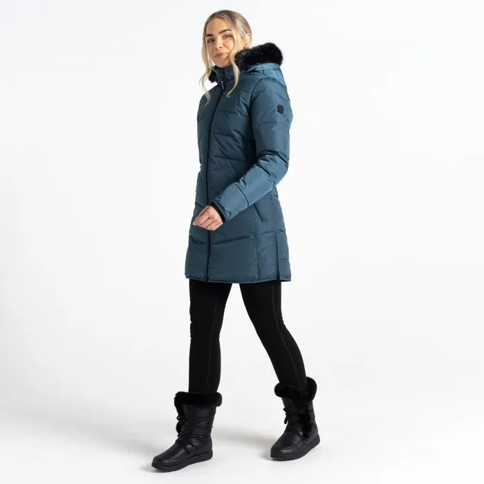Dare 2b Striking III Mid Length Padded Jacket Orion Grey Women Insulated Jackets