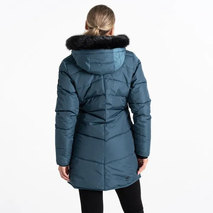 Dare 2b Striking III Mid Length Padded Jacket Orion Grey Women Insulated Jackets