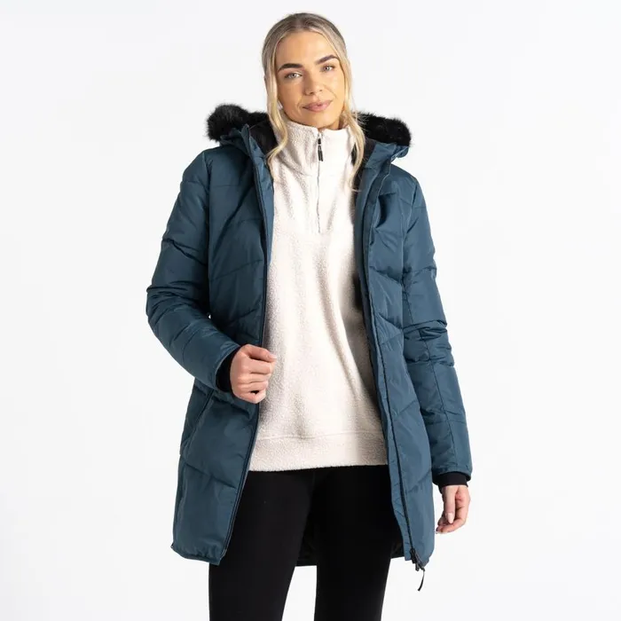 Dare 2b Striking III Mid Length Padded Jacket Orion Grey Women Insulated Jackets
