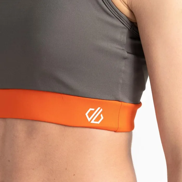 Dare 2b Swift Sports Bra Lichen Green Orange Women Gym Tops