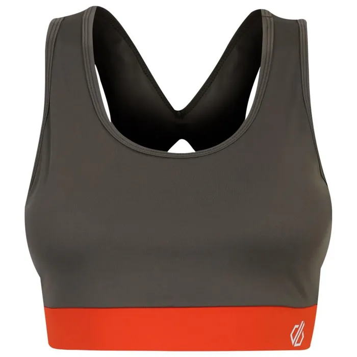 Dare 2b Swift Sports Bra Lichen Green Orange Women Gym Tops