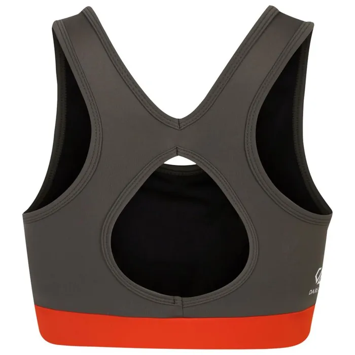 Dare 2b Swift Sports Bra Lichen Green Orange Women Gym Tops