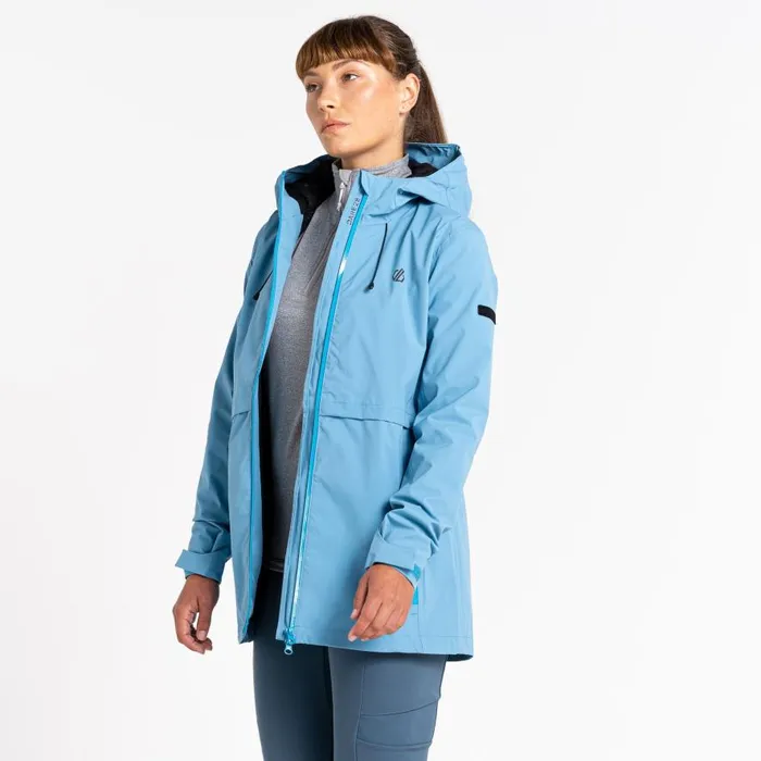 Dare 2b Switch Up Recycled Waterproof Jacket Niagara Blue Women Waterproof Jackets