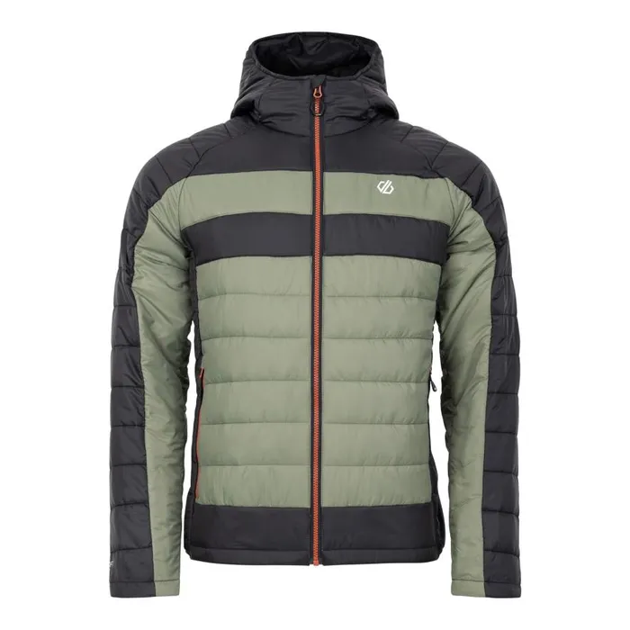 Dare 2b Touring II Baffled Jacket Black Olivine Green Men Insulated Jackets