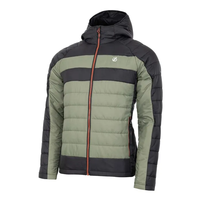 Dare 2b Touring II Baffled Jacket Black Olivine Green Men Insulated Jackets