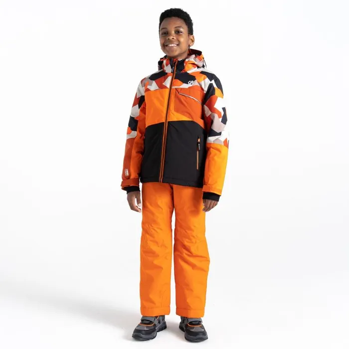 Dare 2b Traverse Ski Jacket Orange Camo Black Kids Insulated Jackets