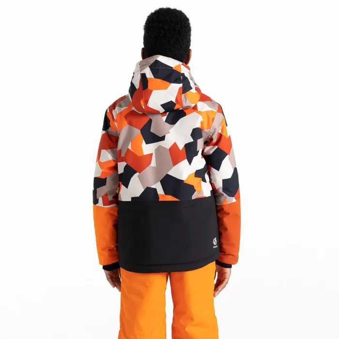 Dare 2b Traverse Ski Jacket Orange Camo Black Kids Insulated Jackets