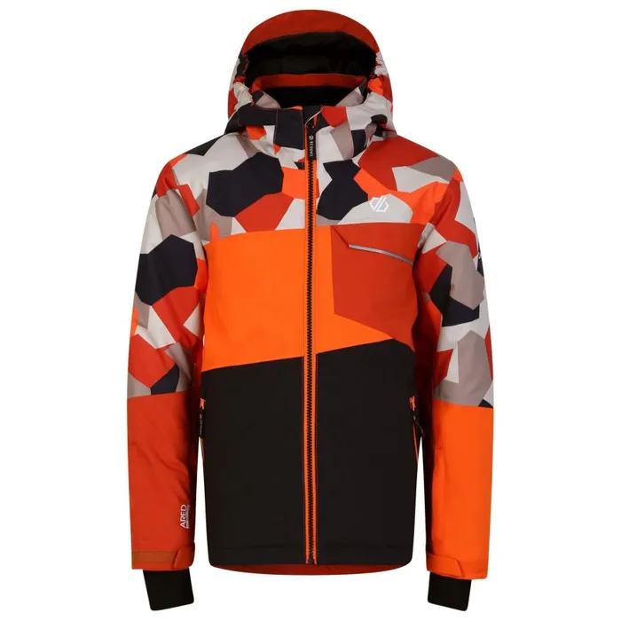 Dare 2b Traverse Ski Jacket Orange Camo Black Kids Insulated Jackets