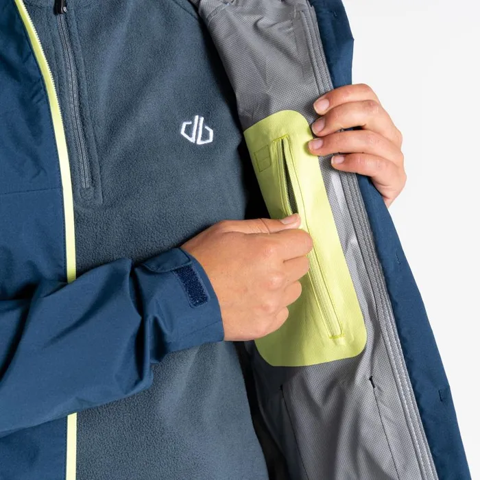 Dare 2b Traversing Waterproof Jacket Moonlight Denim Sharp Green Women Waterproof Jackets