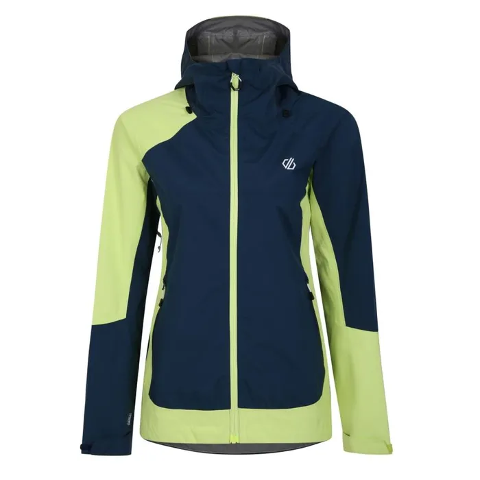Dare 2b Traversing Waterproof Jacket Moonlight Denim Sharp Green Women Waterproof Jackets