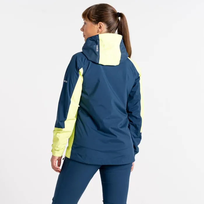 Dare 2b Traversing Waterproof Jacket Moonlight Denim Sharp Green Women Waterproof Jackets