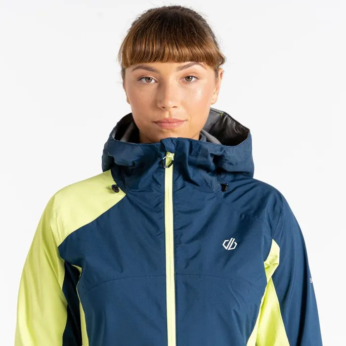 Dare 2b Traversing Waterproof Jacket Moonlight Denim Sharp Green Women Waterproof Jackets