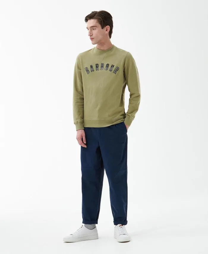 Debson Crew Neck Sweatshirt Fig Men Barbour Hoodies and Sweatshirts