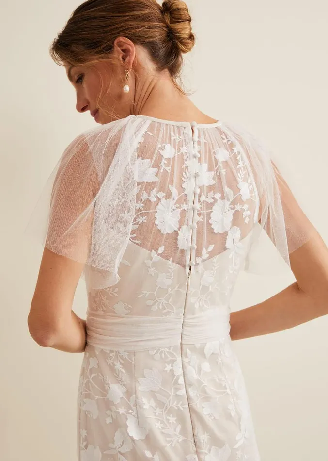 Delilah Mesh Embroidered Maxi Wedding Dress Parchment Women Phase Eight Dresses Delilah Mesh Embroidered Maxi Wedding Dress Parchment Women Phase Eight Dresses