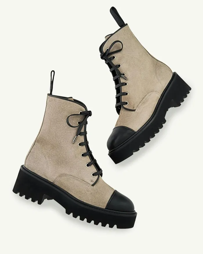 Desert Bootie Flat Grey Women Aquazzura Booties Desert Bootie Flat Grey Women Aquazzura Booties