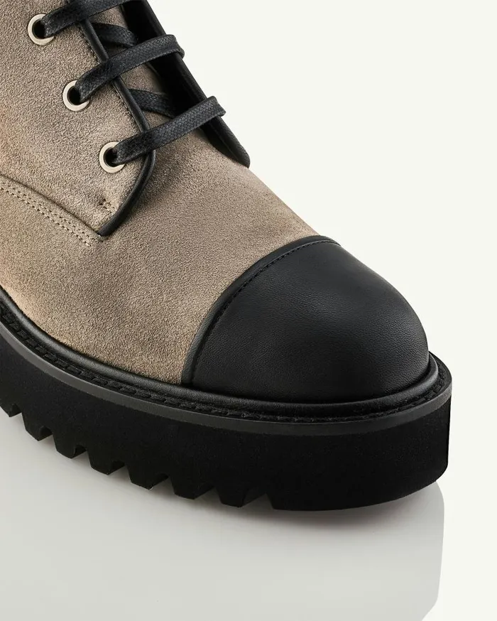 Desert Bootie Flat Grey Women Aquazzura Booties Desert Bootie Flat Grey Women Aquazzura Booties