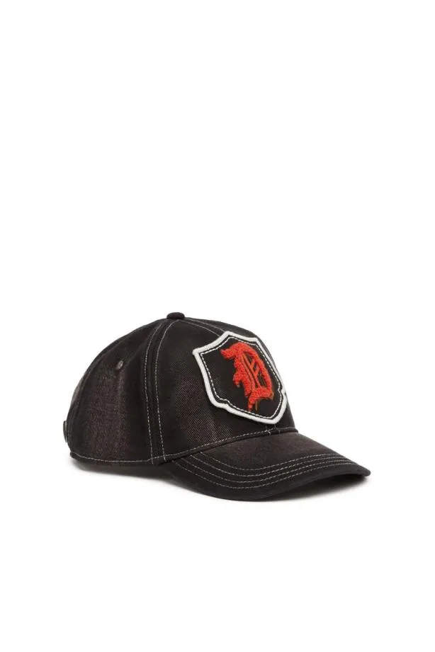 Diesel Cvars Black Men Caps and Hats