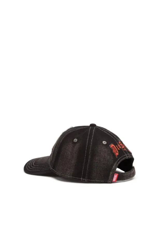 Diesel Cvars Black Men Caps and Hats