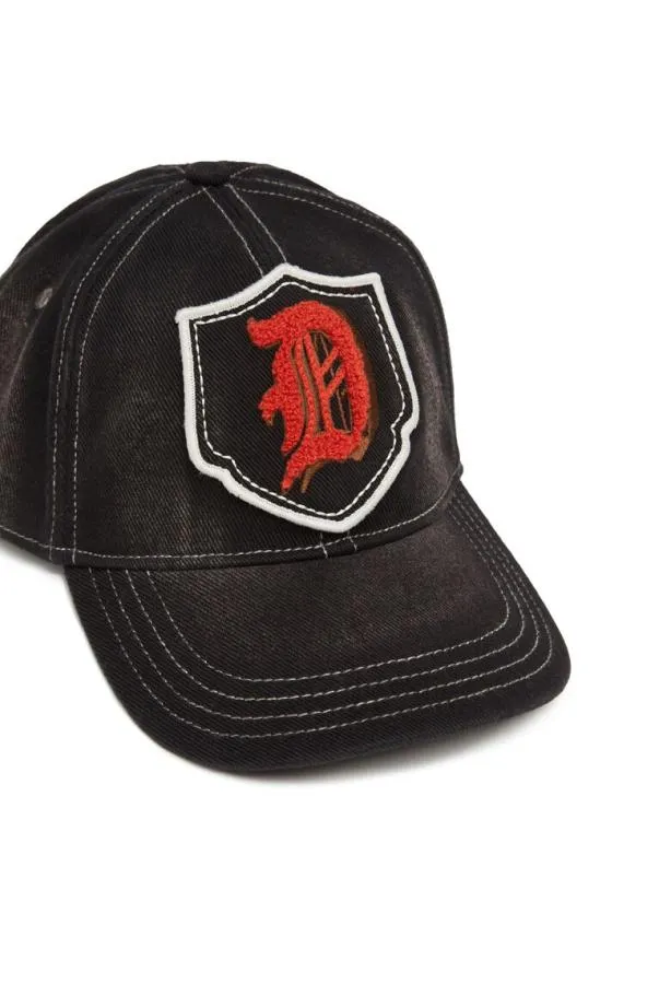 Diesel Cvars Black Men Caps and Hats