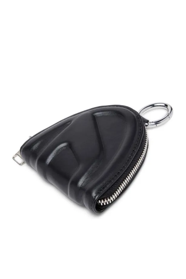 Diesel Coin Purse Zip Black MenWomen Wallets