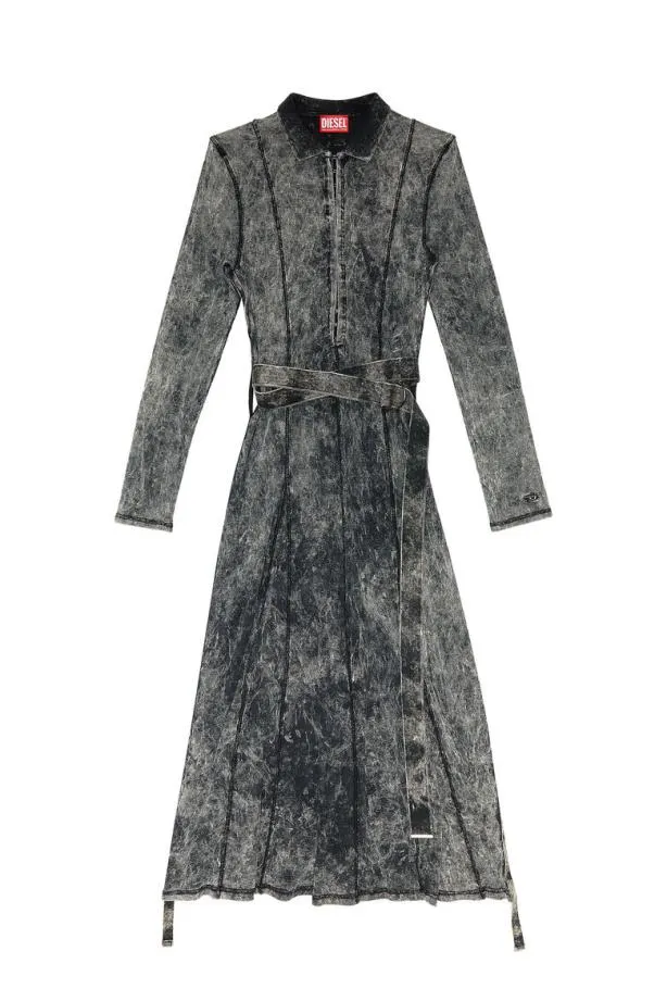 Diesel Dlavalin Black Women Dresses