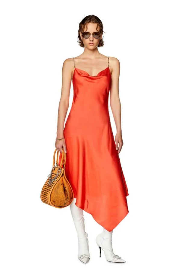 Diesel Dmint Red Women Dresses