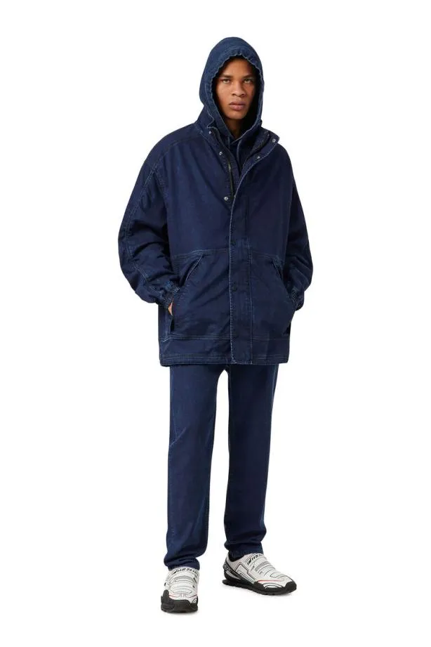 Diesel Drodney Joggjeans Windbreaker Dark Blue Men Jackets