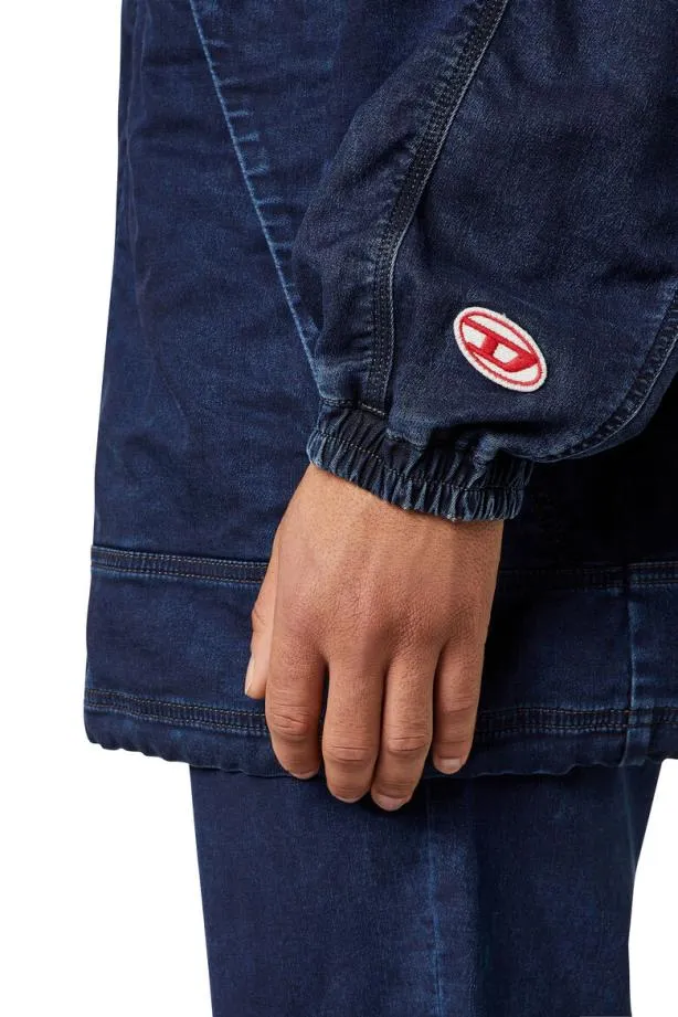 Diesel Drodney Joggjeans Windbreaker Dark Blue Men Jackets