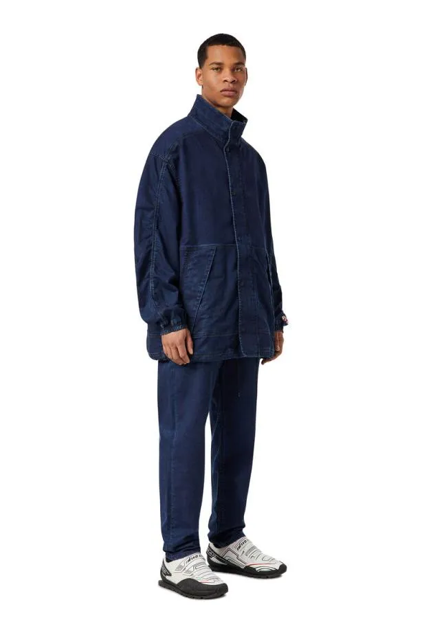 Diesel Drodney Joggjeans Windbreaker Dark Blue Men Jackets