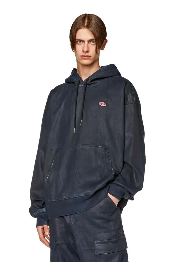Diesel Dumribne Dark Blue Men Sweatshirts and Hoodies