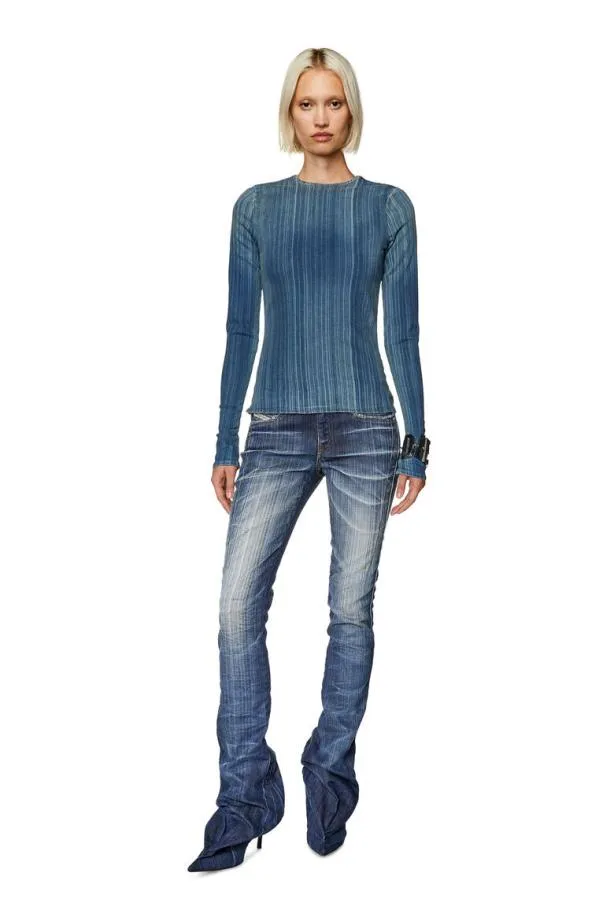 Diesel Debobfsd1 Blue Women TShirts and Tops