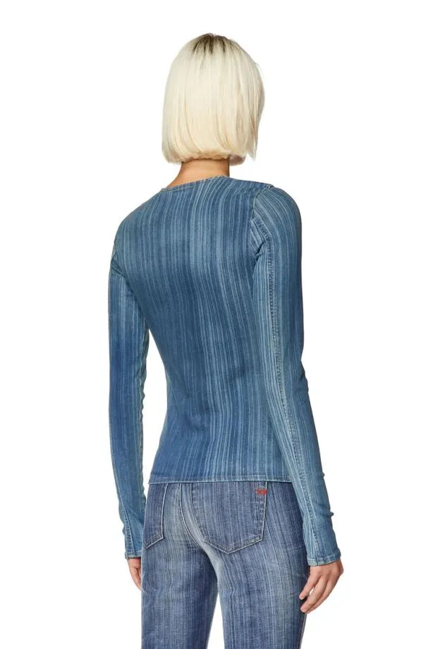 Diesel Debobfsd1 Blue Women TShirts and Tops