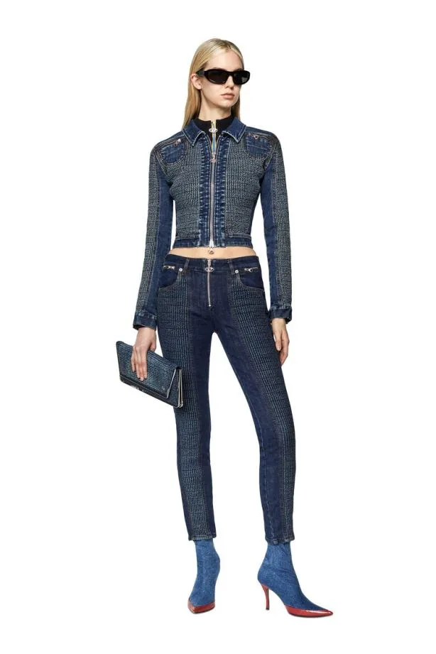 Diesel Delightfs Dark Blue Women Jackets
