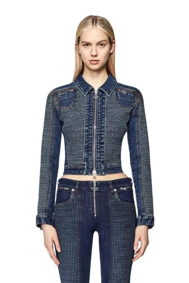 Diesel Delightfs Dark Blue Women Jackets