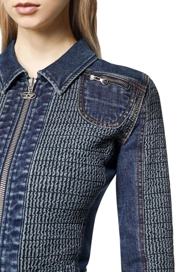 Diesel Delightfs Dark Blue Women Jackets