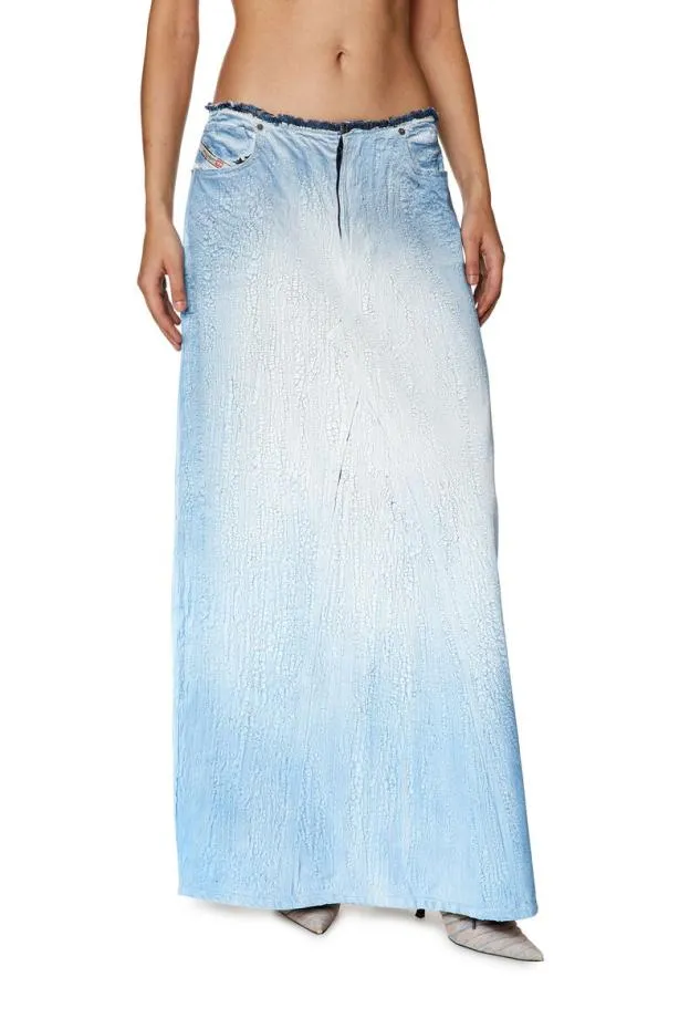 Diesel Depagofsd1 Light Blue Women Skirts