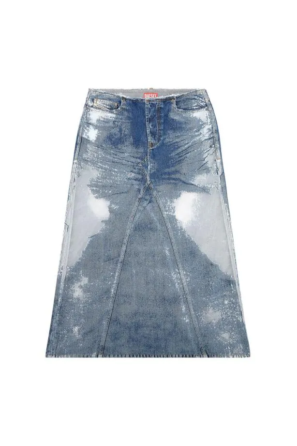Diesel Depagofsd2 Medium Blue Women Skirts