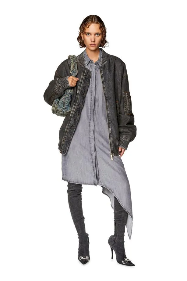 Diesel Detriss Dark Grey Women Dresses