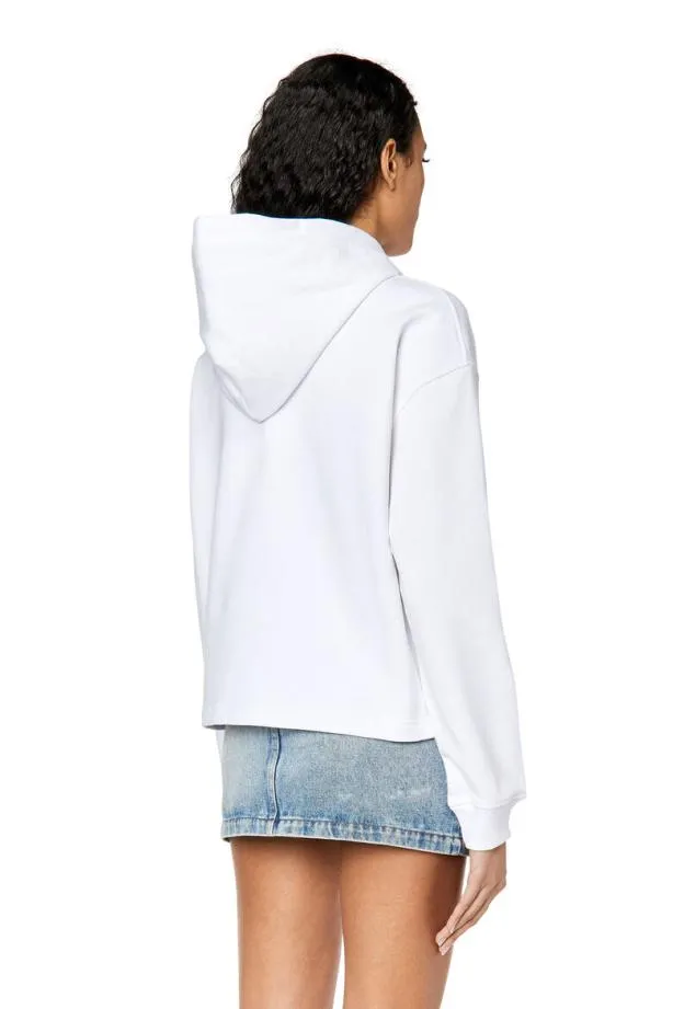 Diesel Fjaralabelhood White Women Sweatshirts and Hoodies