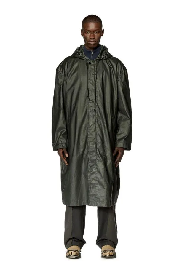 Diesel Jcoat Black Men Jackets