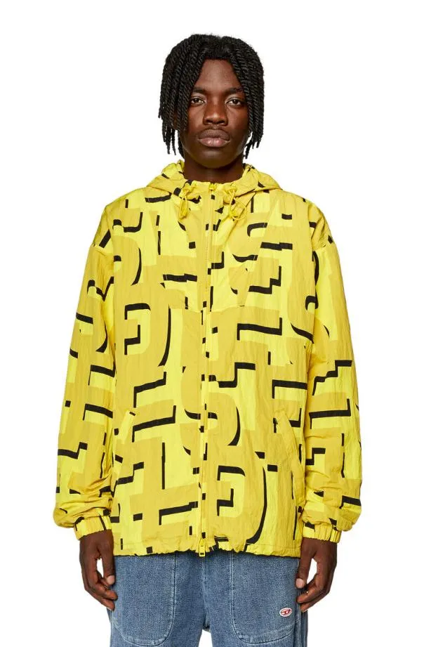 Diesel Jjassmonprint Yellow Men Jackets